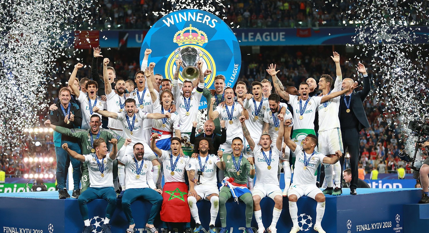 Real Madrid CF, winner of the 2017-18 UEFA Champions League
