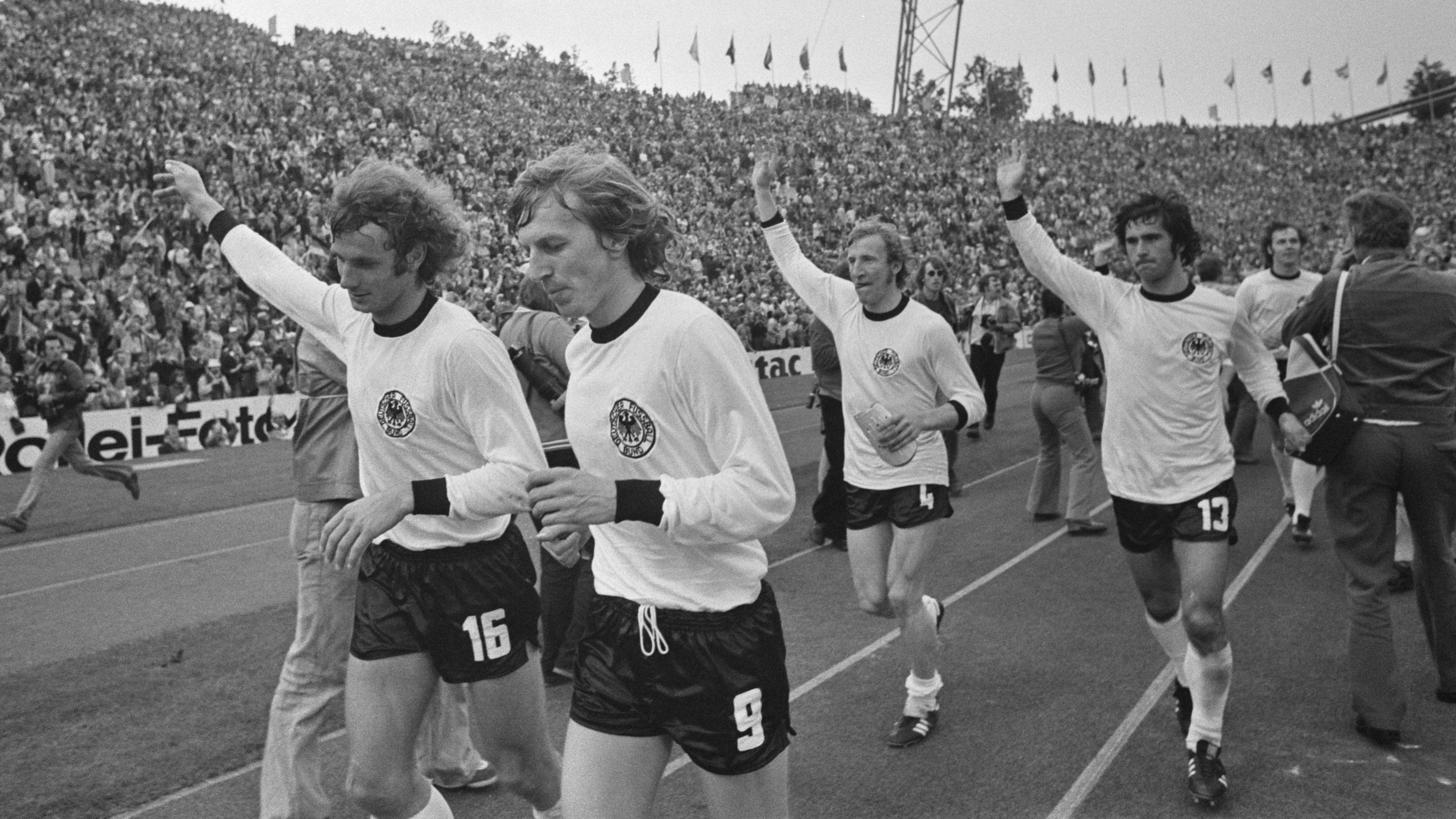 The West Germany team, winner of the 1974 FIFA World Cup