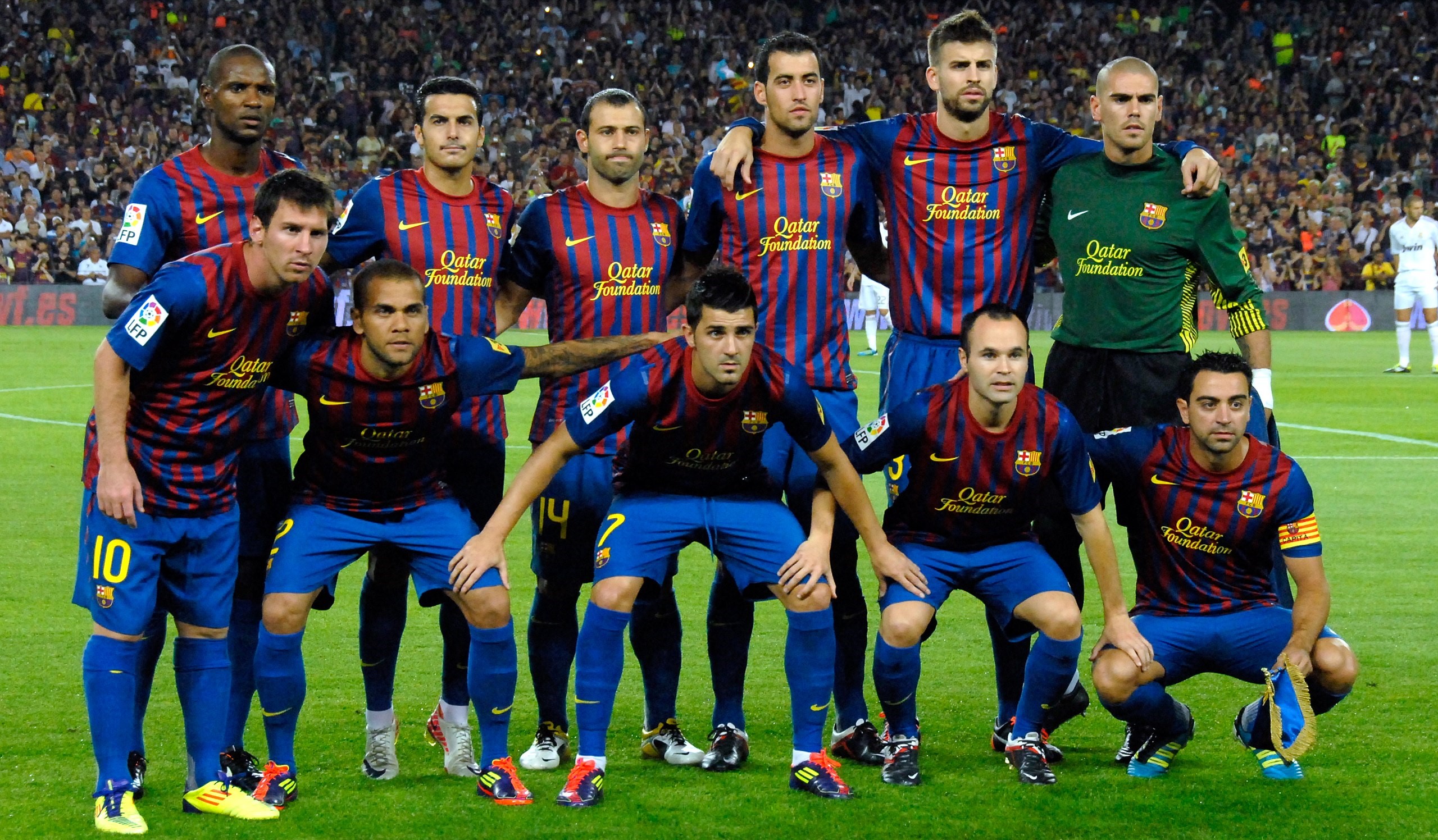 FC Barcelona, winner of the 2011 Supercopa de España