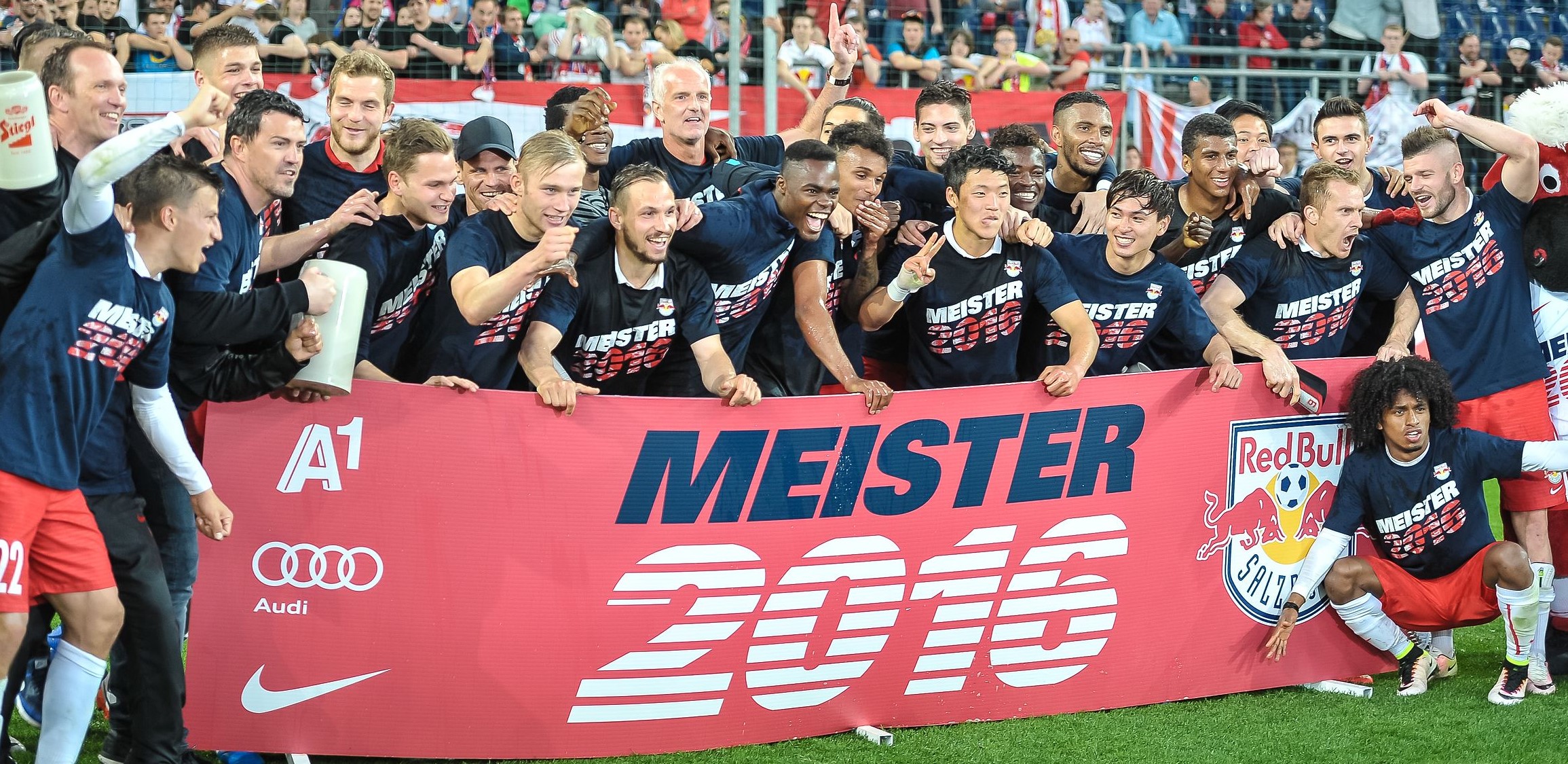 FC Red Bull Salzburg, winner of the 2015-16 Bundesliga